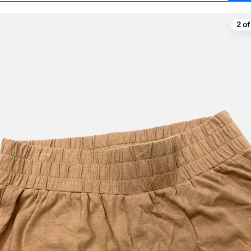 AnyBody Women's Casual Tan Joggers - Picture 3 of 7
